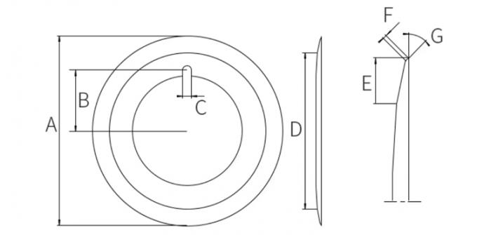 10 인치 전체 길이 카드보드 절단 칼 사용자 정의 절단 각 1