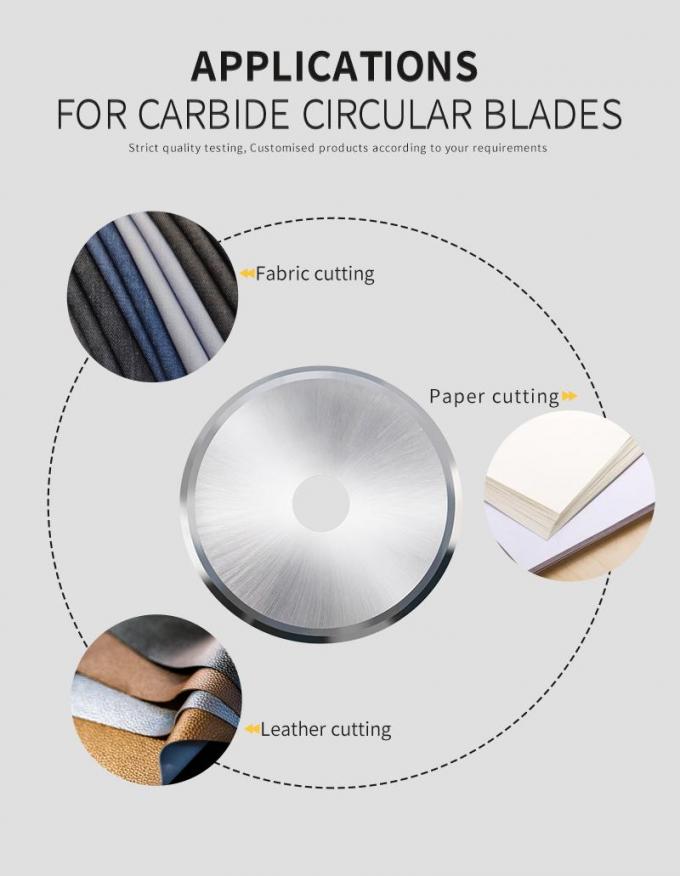 OEM / ODM 원형 칼 자르는 고무 테이프 종이 튜브 자르는 둥근 블레이드 4